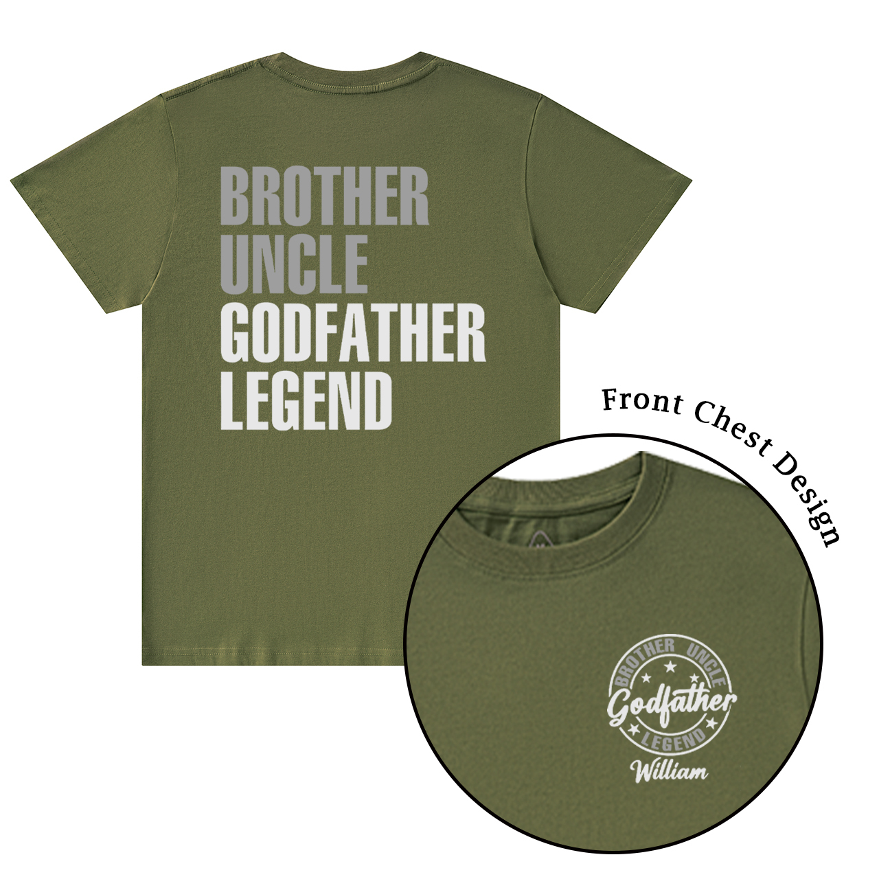 Personalized Godfather Name T-shirt