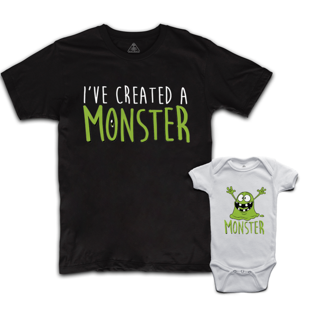 I Created A Monster Dad&Me Matching Shirts