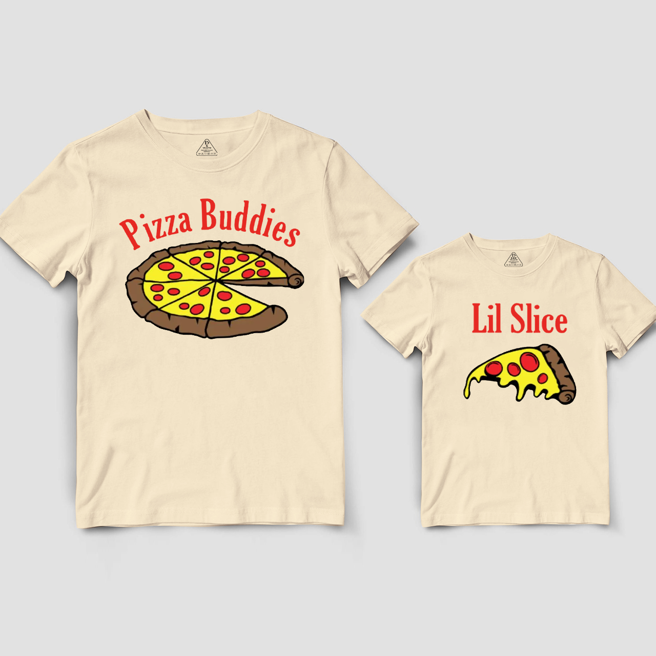 Personalized Pizza Buddies Lil Slice Dad&Me Matching Shirts