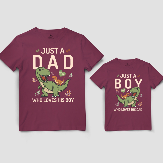 Personalized Who Loves His Boy Dad&Me Matching Shirts
