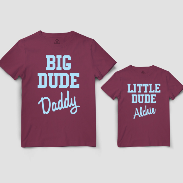 Personalized Dad And Child Dude Matching Shirts