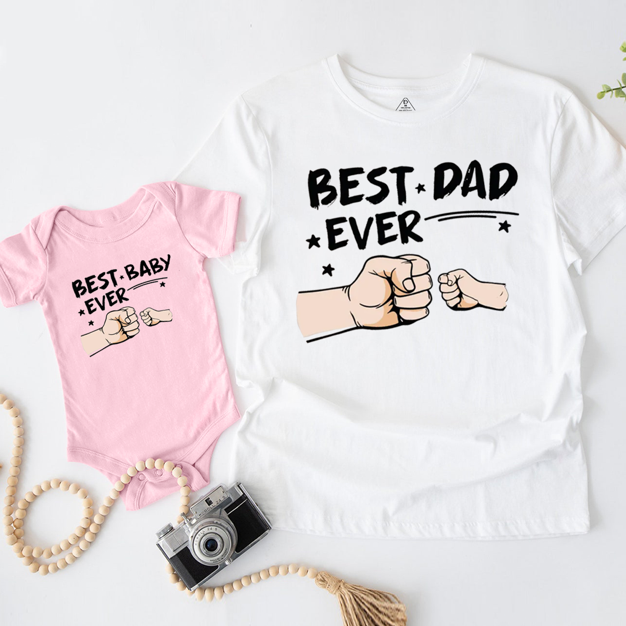 Personalized Best Dad Ever Dad&Me Matching Shirts