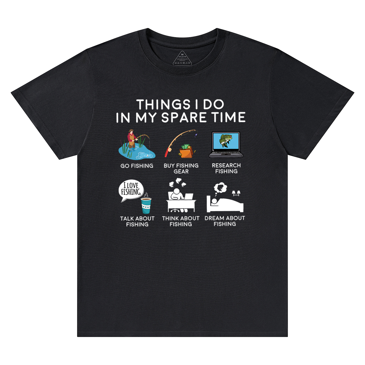 Fishing Things I Do In My Spare Time Dad T-Shirt