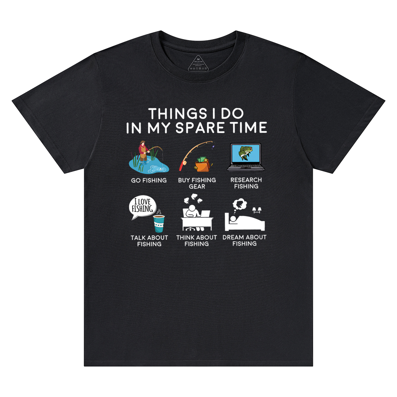 Fishing Things I Do In My Spare Time Dad T-Shirt