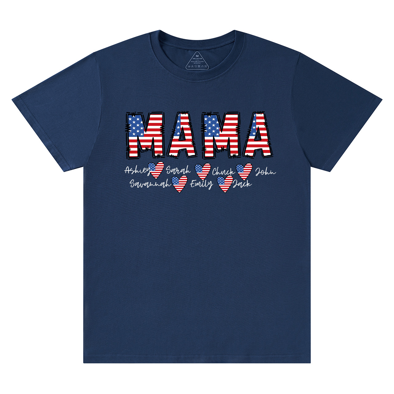 Personalized Name Independence Day Mama T-Shirts