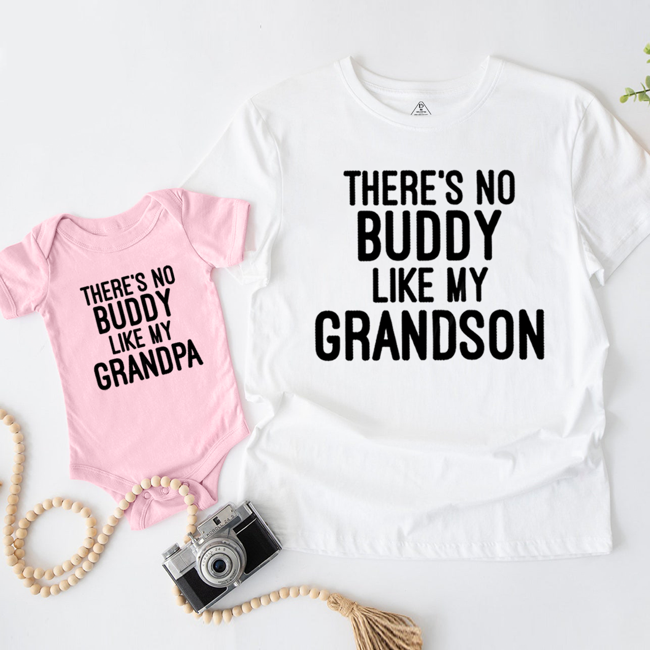 There's No Buddy Like My Grandpa Grandpa&Grandson Matching Shirts