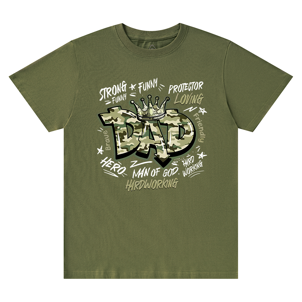 Camouflage Dad T-shirt