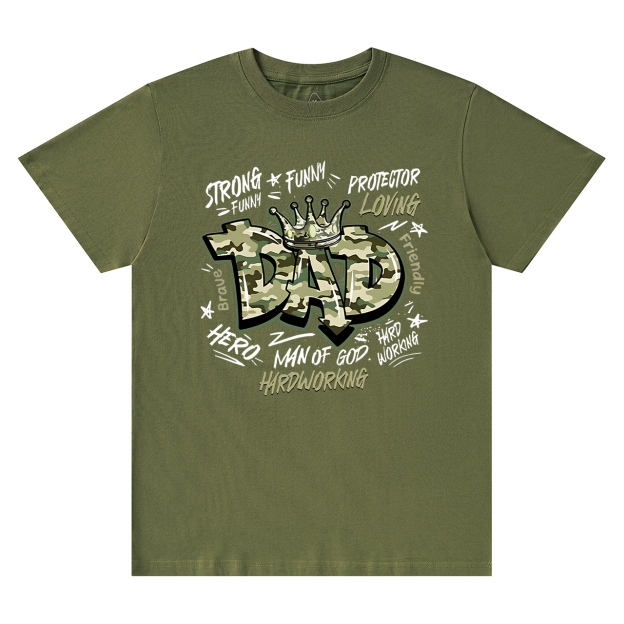 Camouflage Dad T-shirt