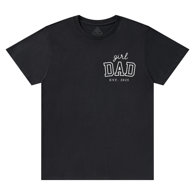 Personalized Girl Dad Est Year T-shirt