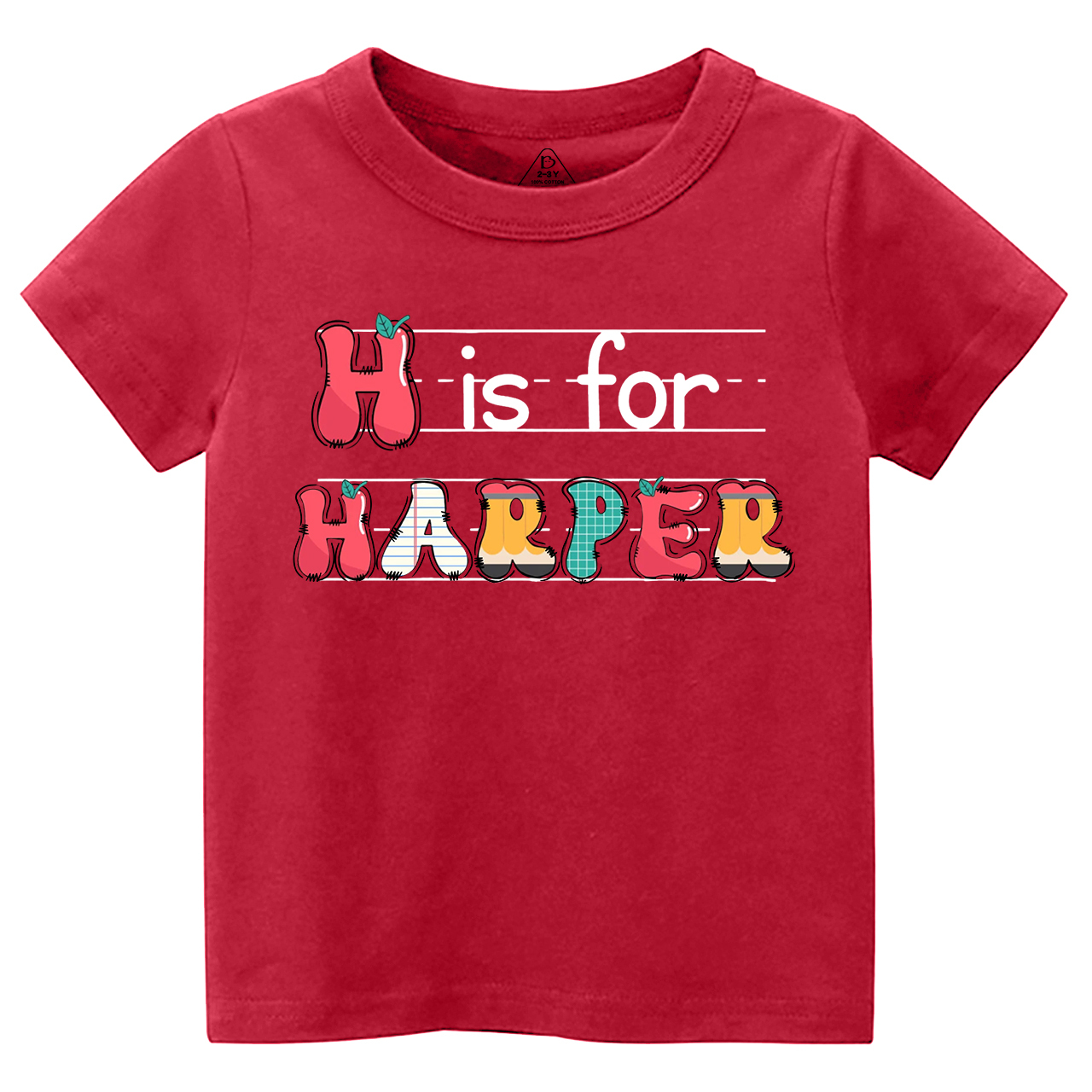 Personalized Kids Name Back To School Toddler&Kids Tees