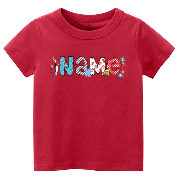 Personalized Name Reading Day Toddler&Kids Tees