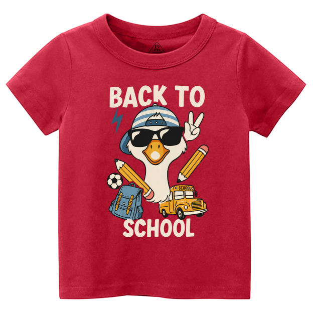 Back To School Goose Toddler&Kid's Tees Beepumpkin