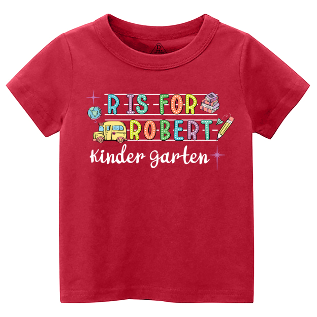 Personalized Alphabet Back To School Toddler&Kid's Tees Beepumpkin
