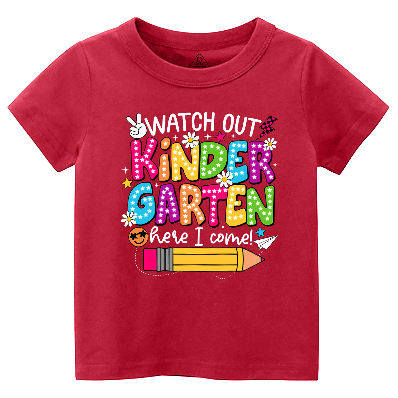 Personalized Watch Out Kindergarten Here I Come Toddler&Kid's Tees Beepumpkin