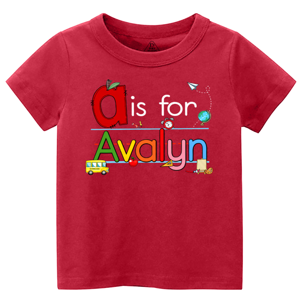 Personalized Color Name Toddler&Kid's Tees Beepumpkin