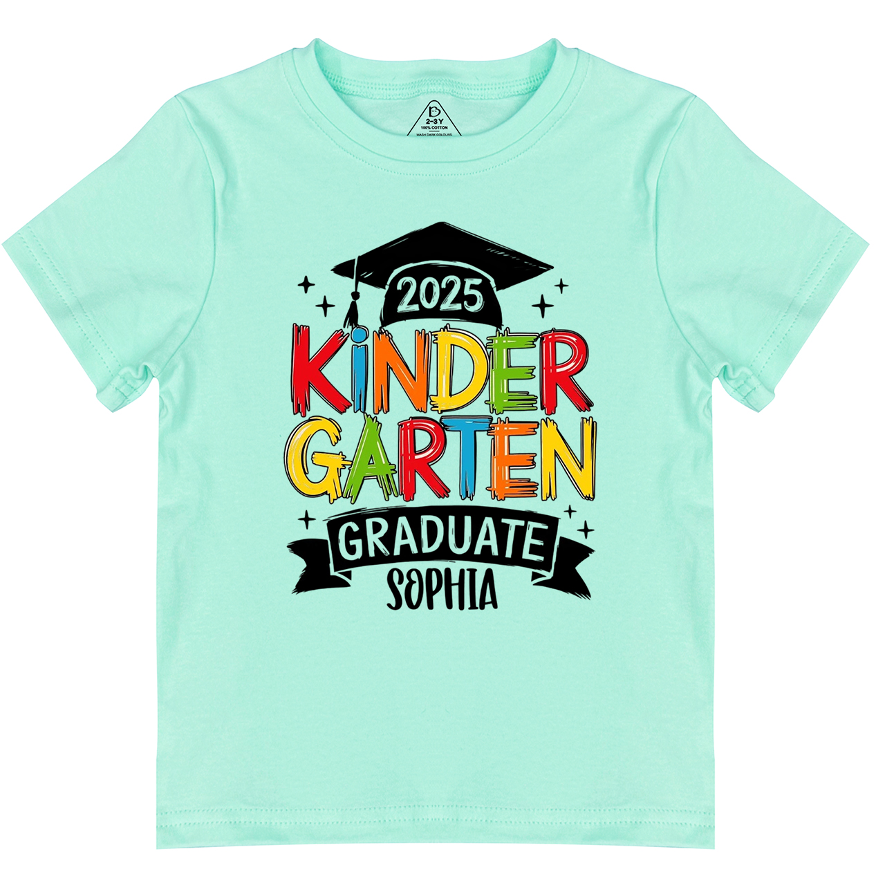 Personalized Kindergarten Graduation Toddler&Kid's Tees Beepumpkin
