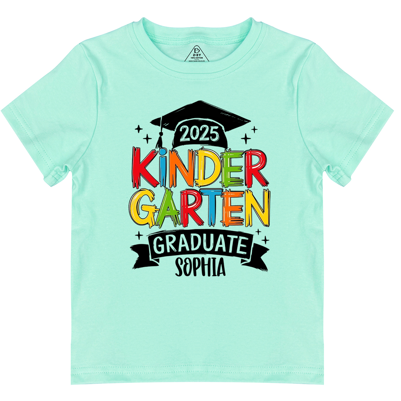 Personalized Kindergarten Graduation Toddler&Kid's Tees Beepumpkin