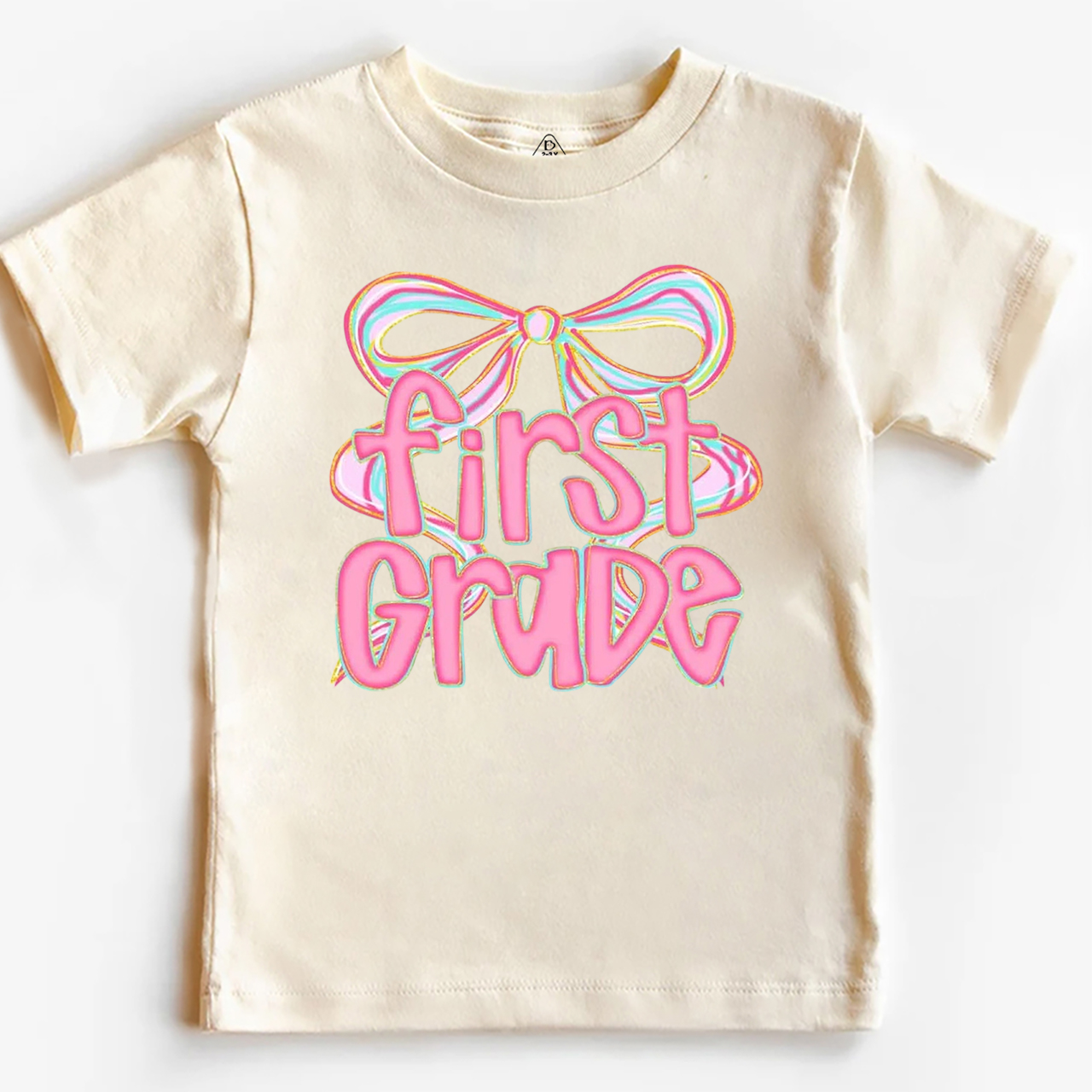 Personalized Bow Grade Toddler&Kid's Tees Beepumpkin