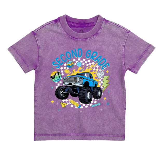 Personalized Truck For Boy Toddler&Kids Washed Tees
