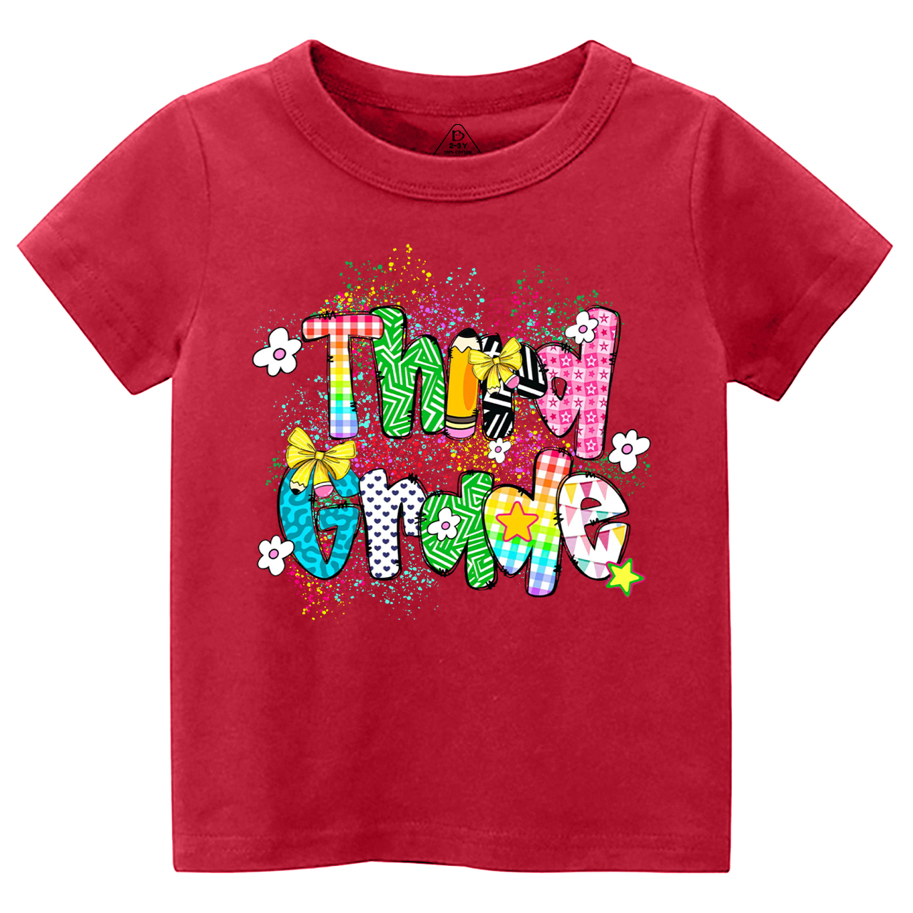 Personalized Ink splash Back To School Toddler&Kid's Tees Beepumpkin 