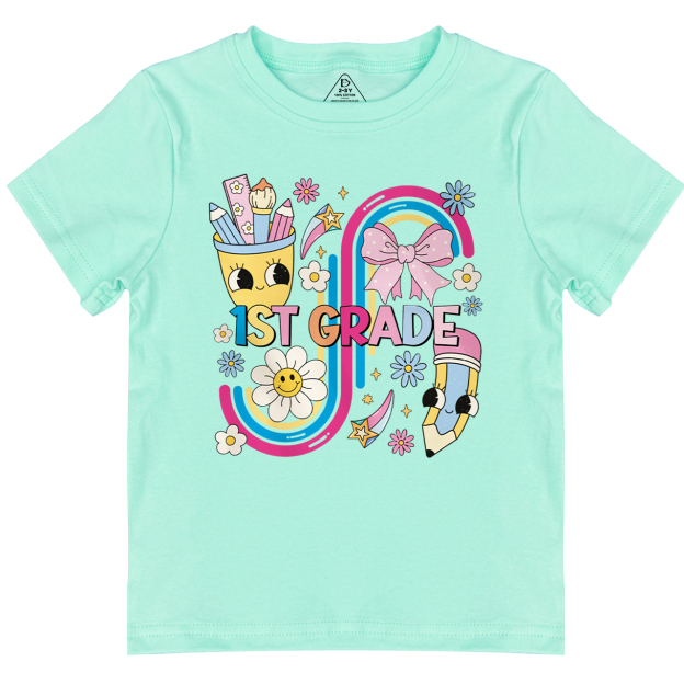 Personalized School Days Rainbow Collection Toddler&Kid's Tees Beepumpkin 