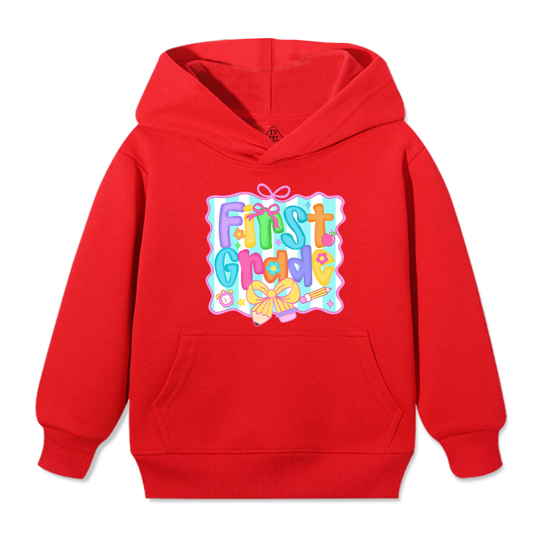 Personalized Preppy Back To School Bundle Kid's Hooded Sweatshirt Beepumpkin