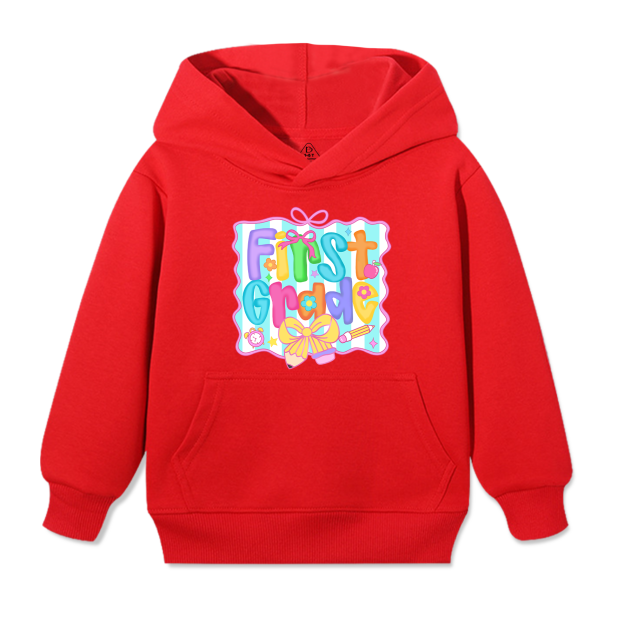 Personalized Preppy Back To School Bundle Kid's Hooded Sweatshirt Beepumpkin