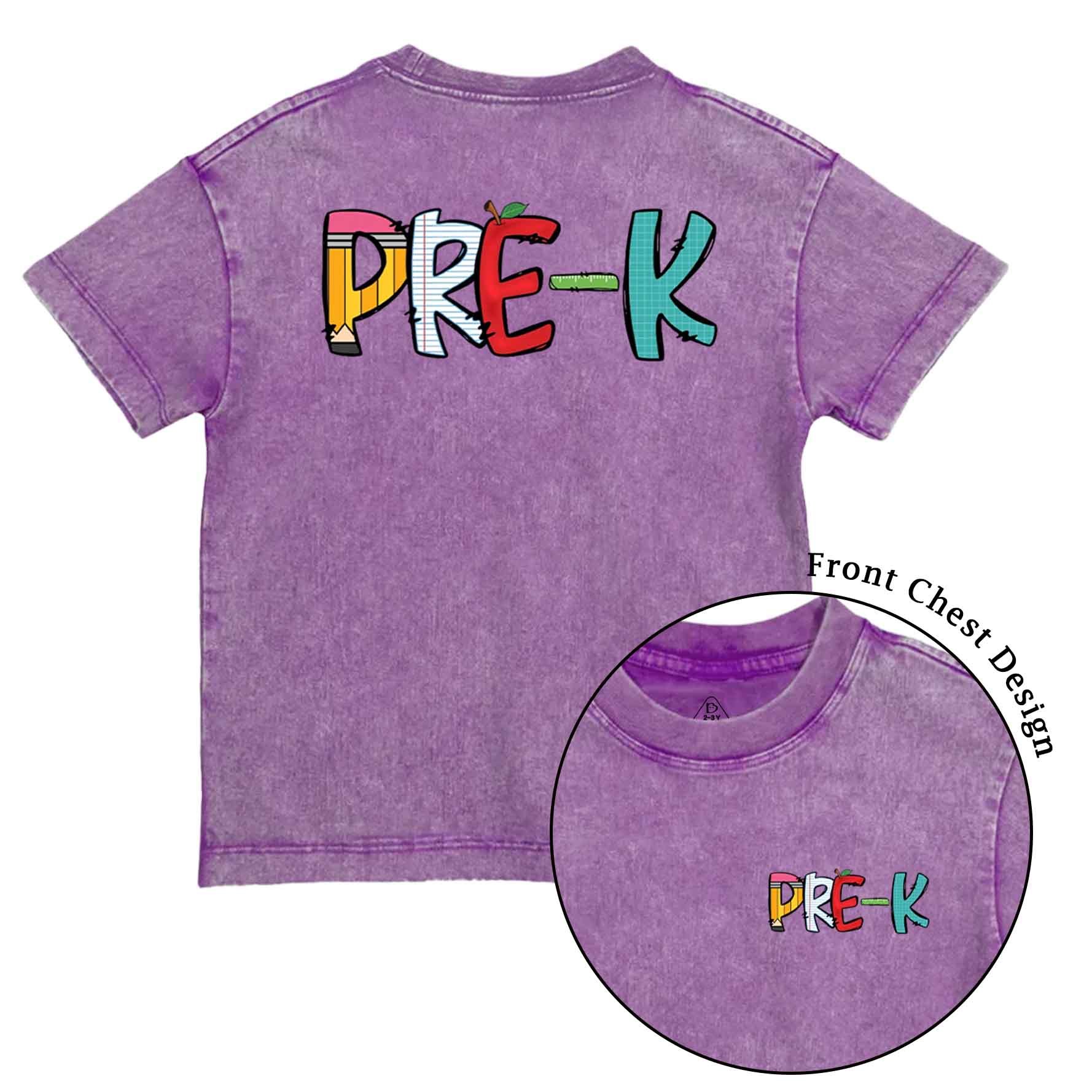 Personalized Grade Level Fun Toddler&Kids Washed Tees
