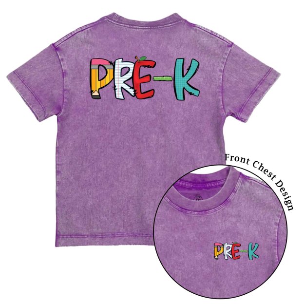 Personalized Grade Level Fun Toddler&Kids Washed Tees