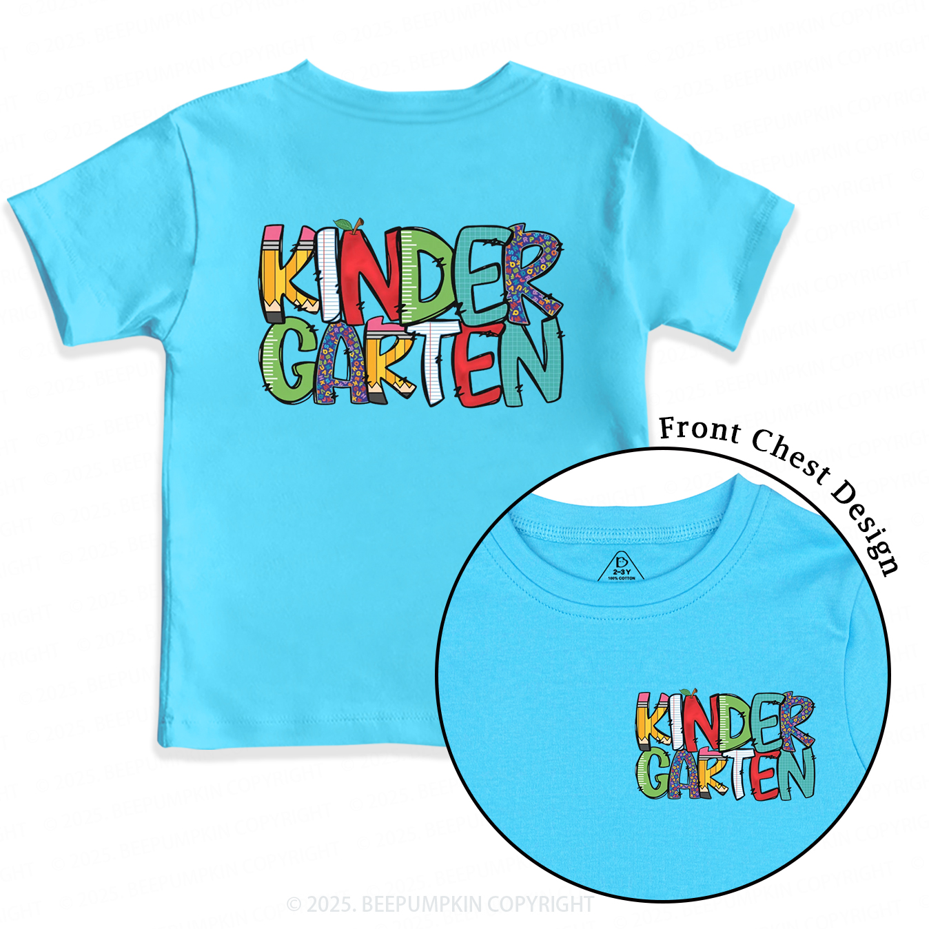 Personalized Grade Level Fun Toddler&Kid's Tees Beepumpkin 