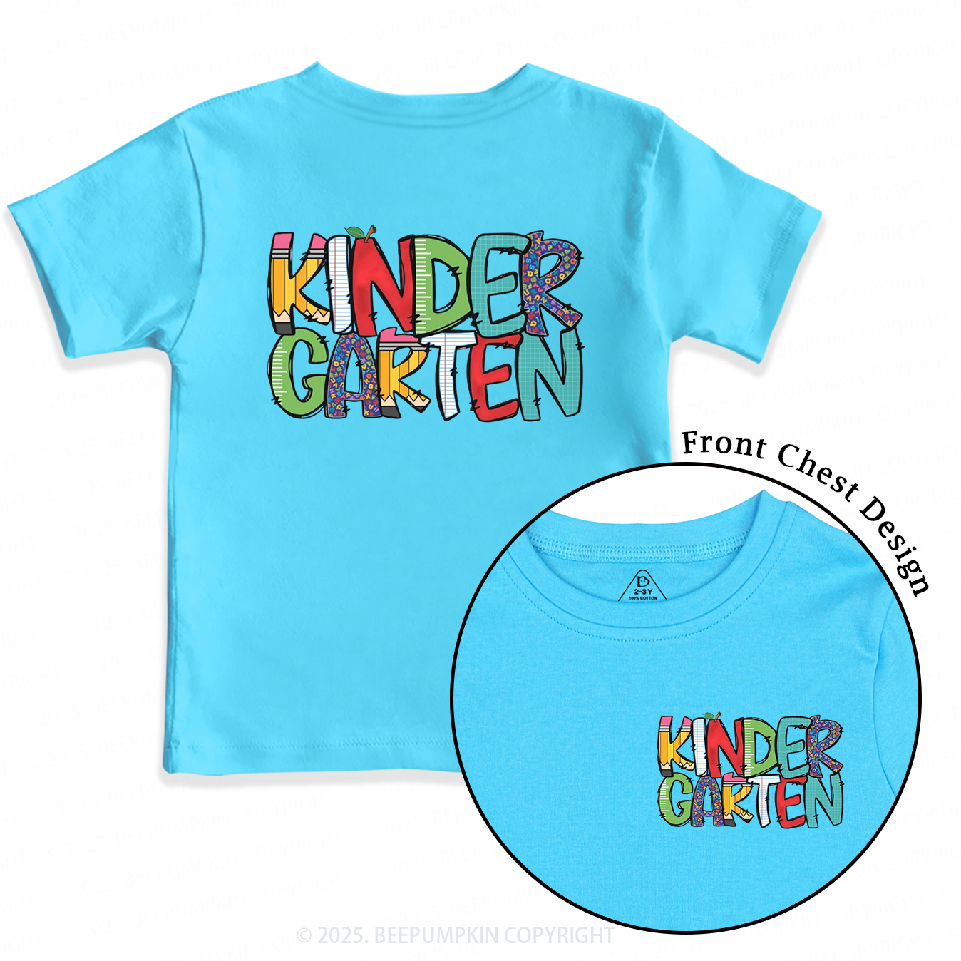 Personalized Grade Level Fun Toddler&Kid's Tees Beepumpkin 