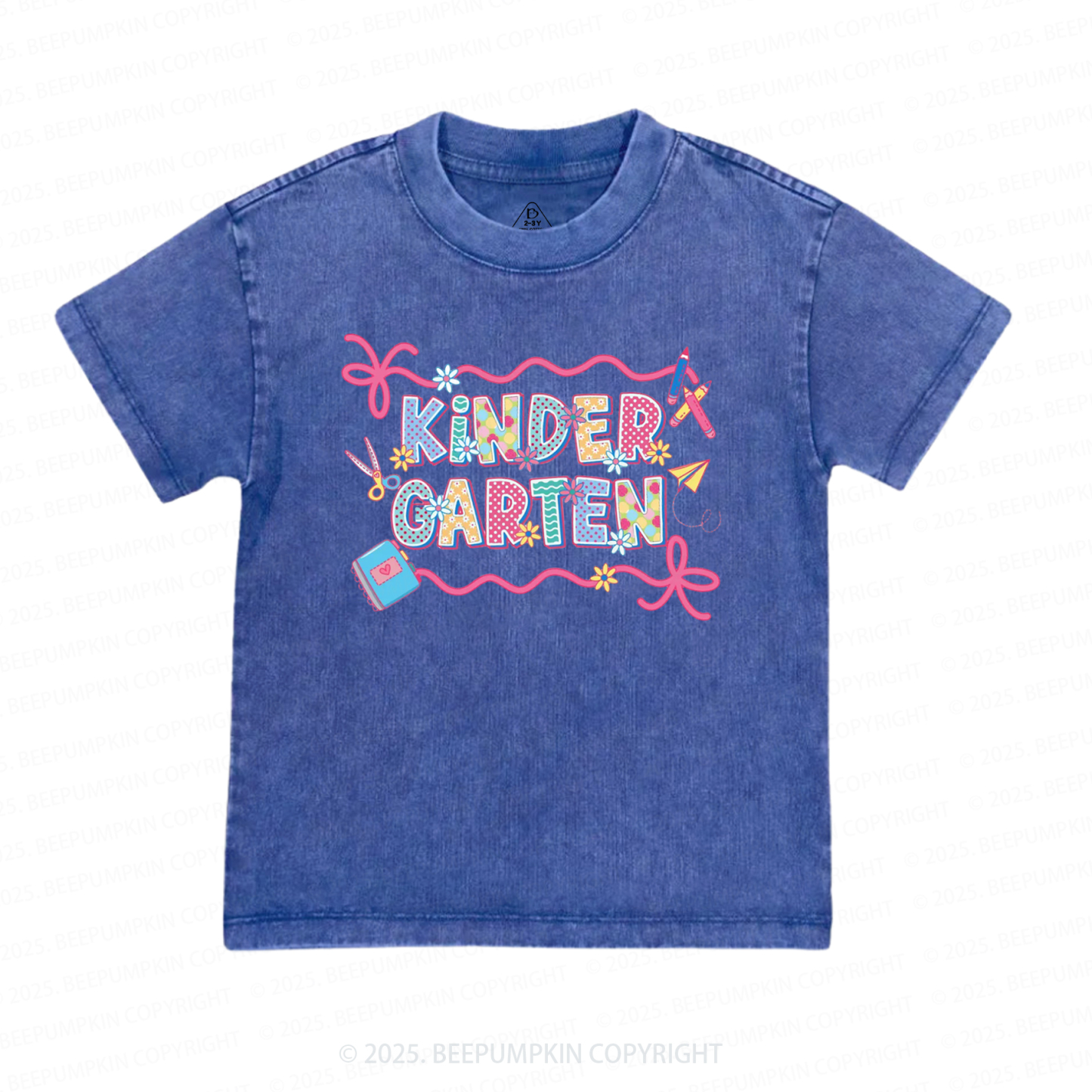 Personalized Coquette Pencil Toddler&Kids Washed Tees