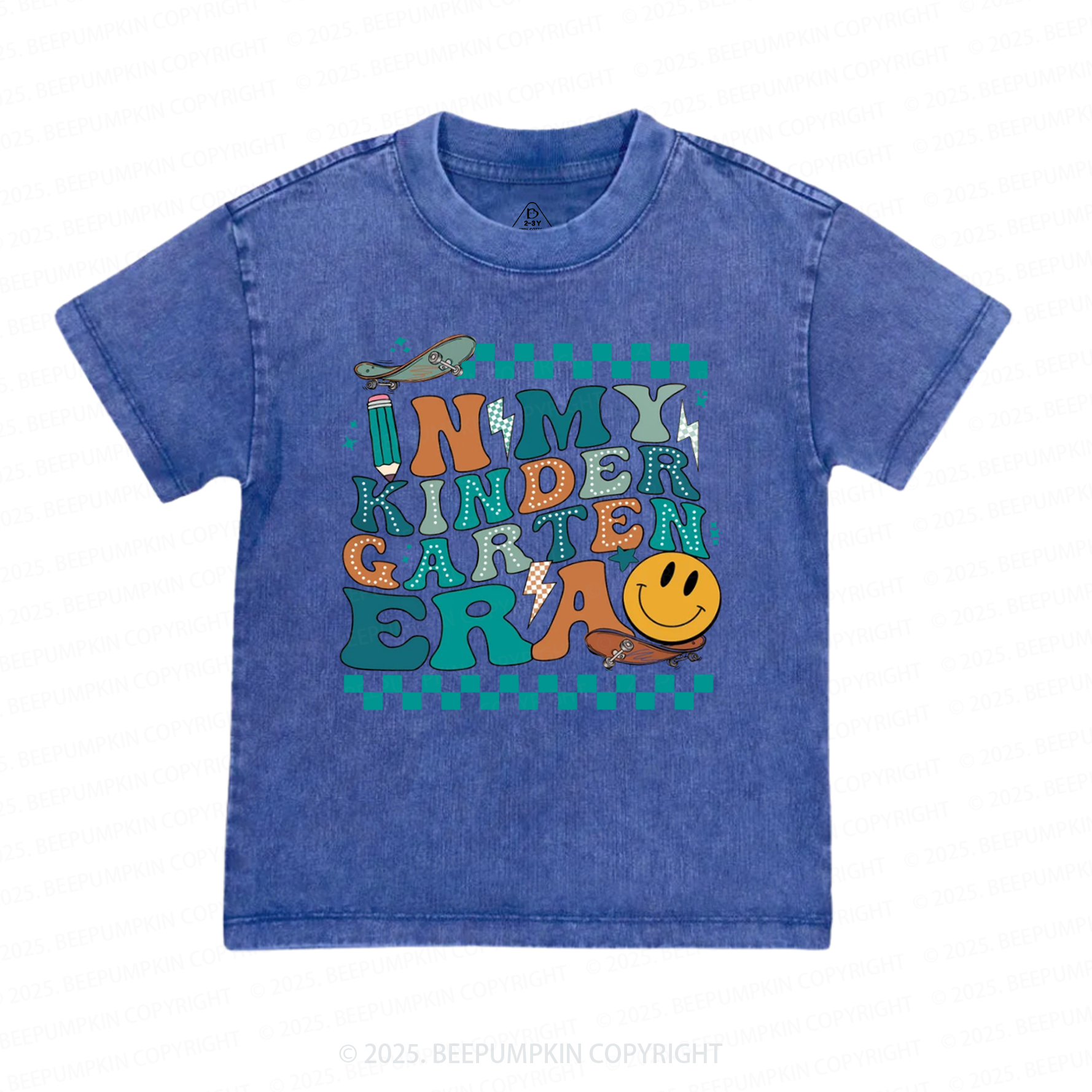 Personalized Back To School For Boys Toddler&Kids Washed Tees