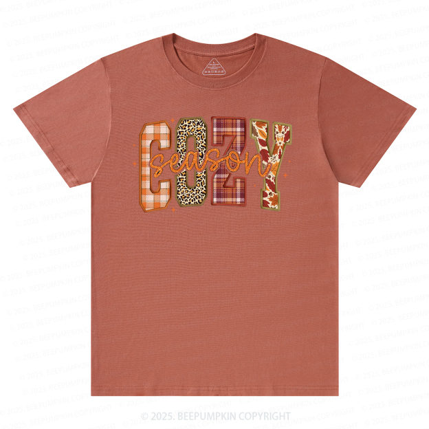 Cozy Season Fall T-Shirts Beepumpkin 