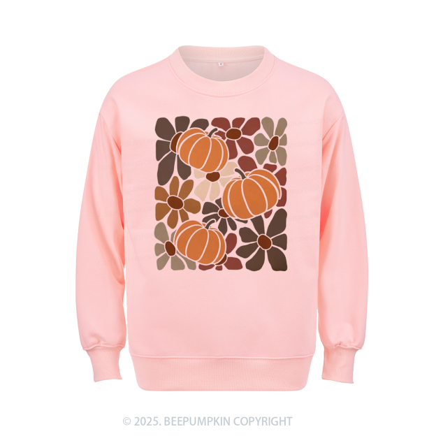 Boho Floral Fall Sweatshirt Beepumpkin