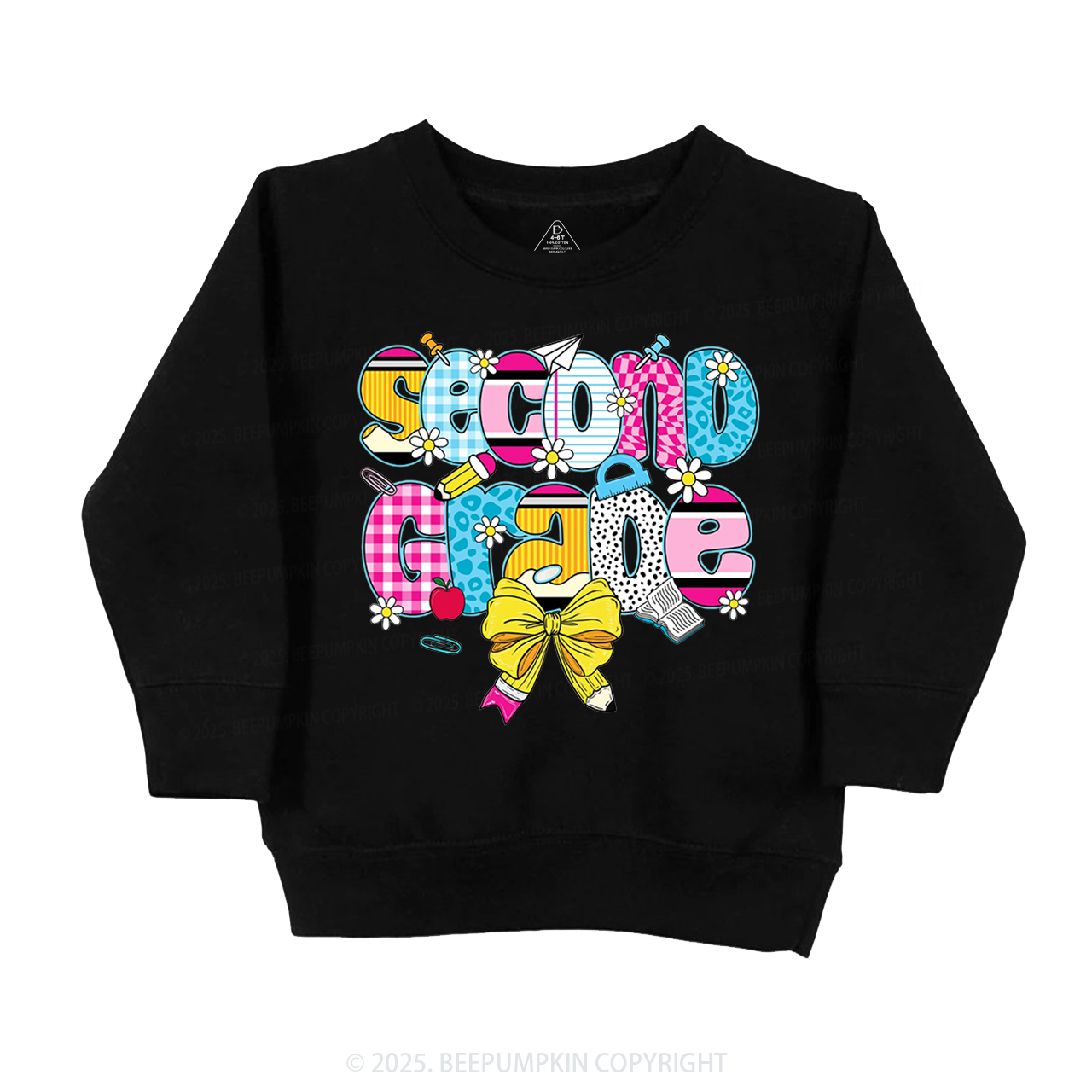 Personalized Checkered Sublimation Kid's Sweatshirt