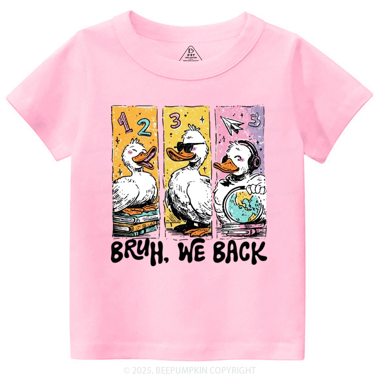 Bruh, We Back Kindergarten Toddler&Kid's Tees Beepumpkin