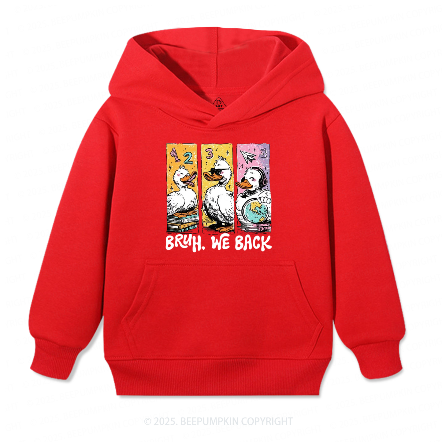 Bruh, We Back Kindergarten Kid's Hoodies Beepumpkin