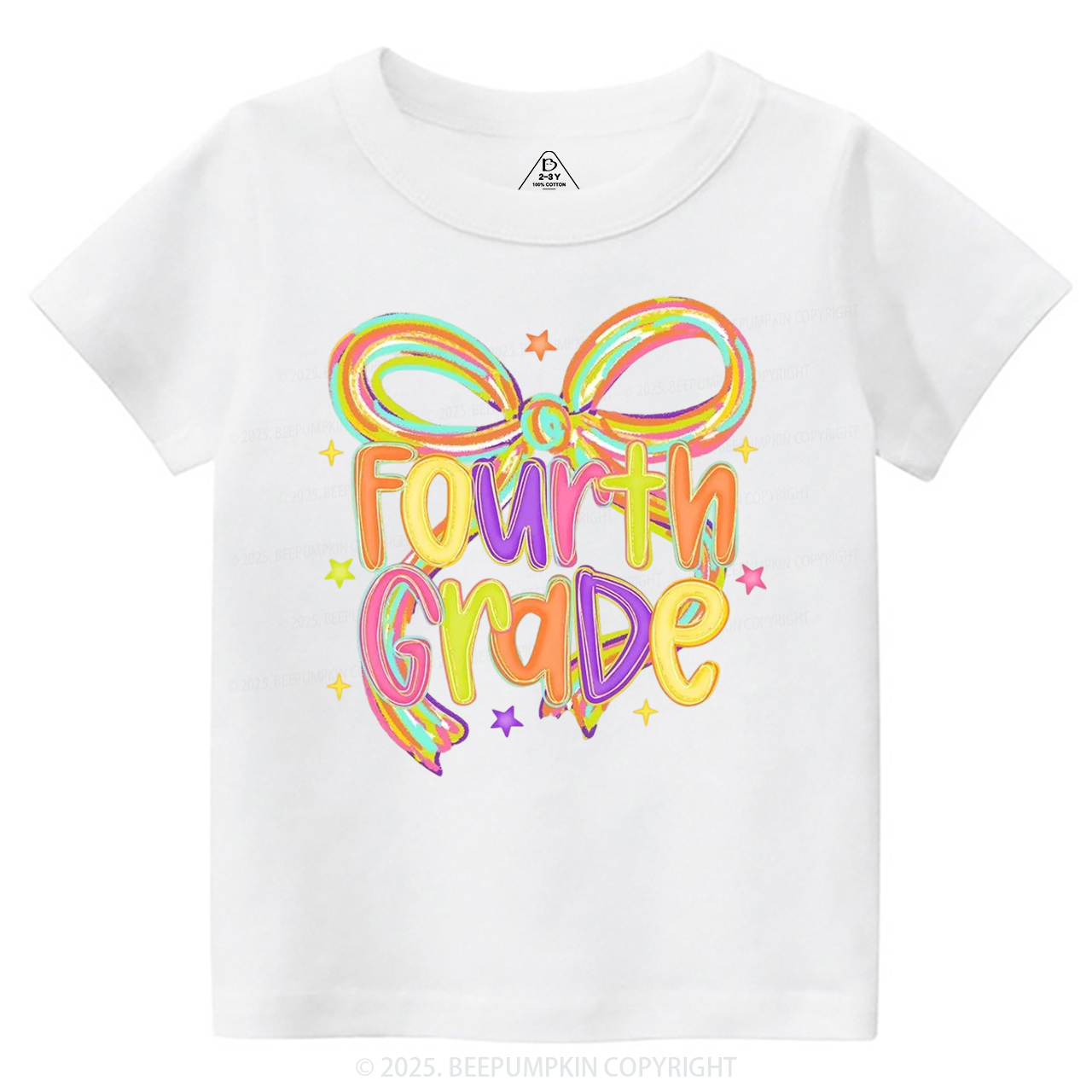Personalized Girly Bow Sublimation Toddler&Kid's Tees Beepumpkin