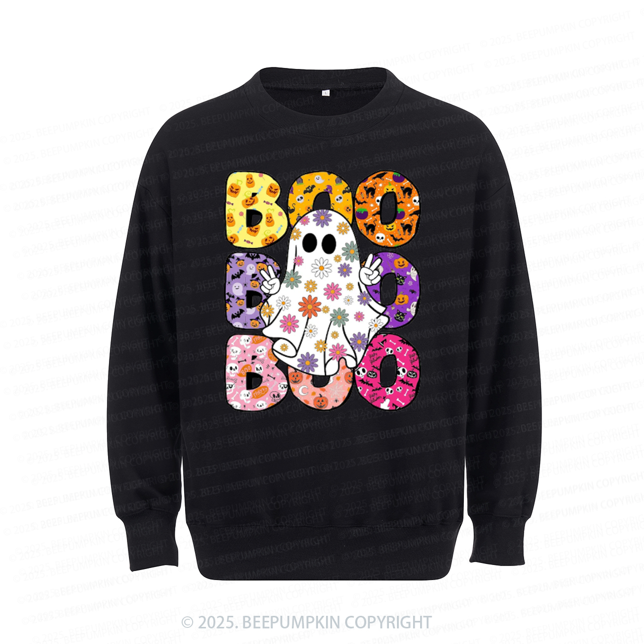 Boo Halloween Sweatshirt Beepumpkin