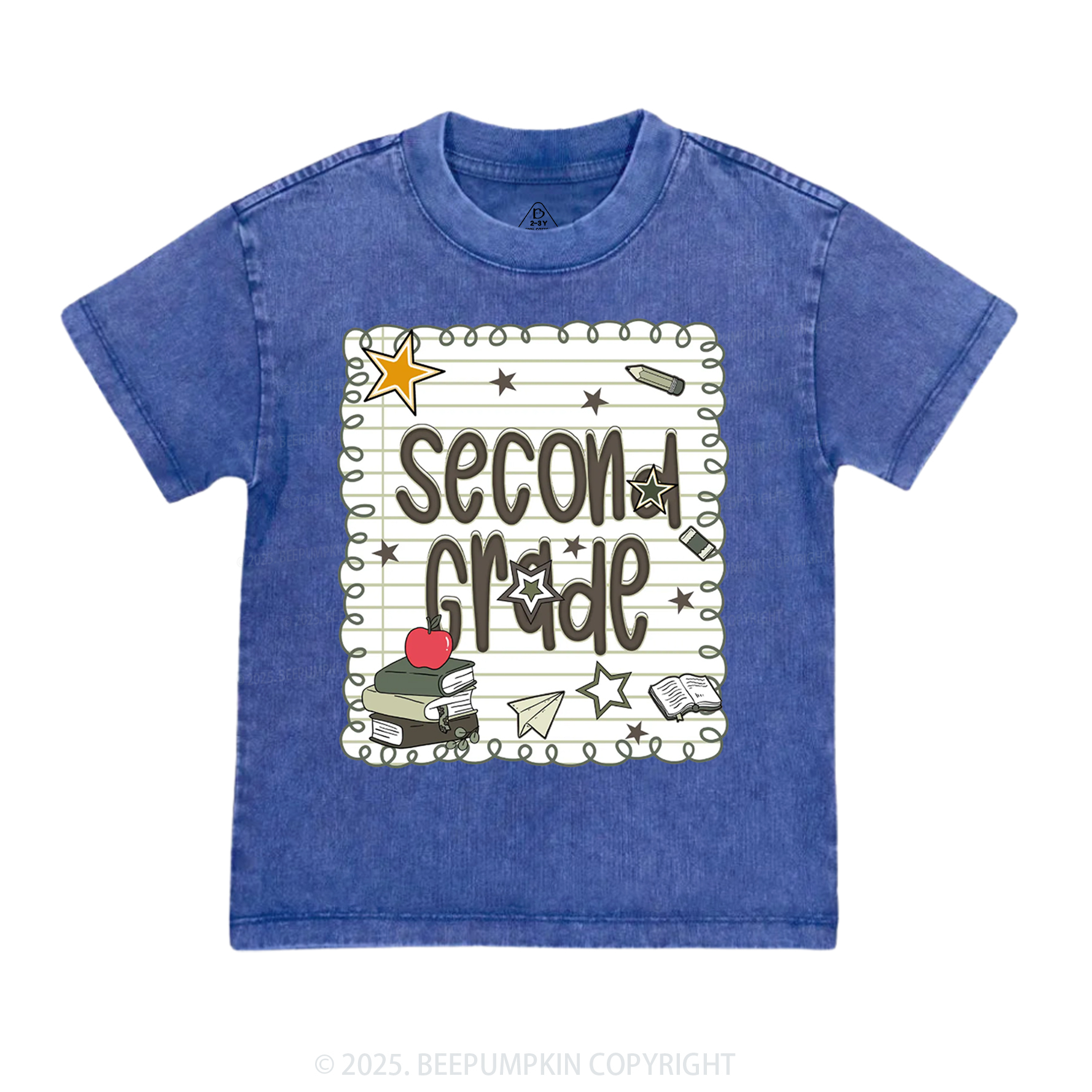Personalized Starry School Days Toddler&Kids Washed Tees