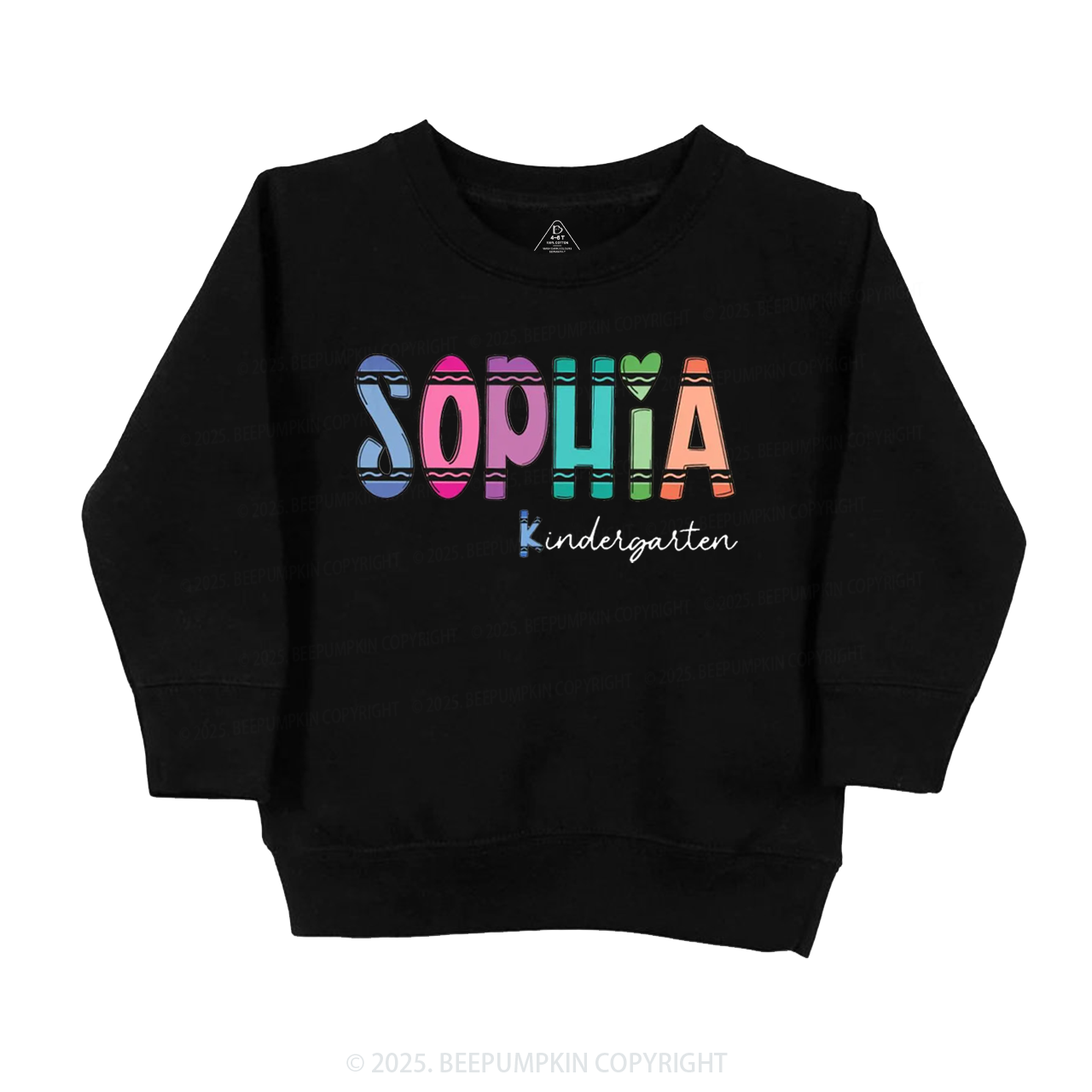 Personalized Colorful Name Magic Kid's Sweatshirt