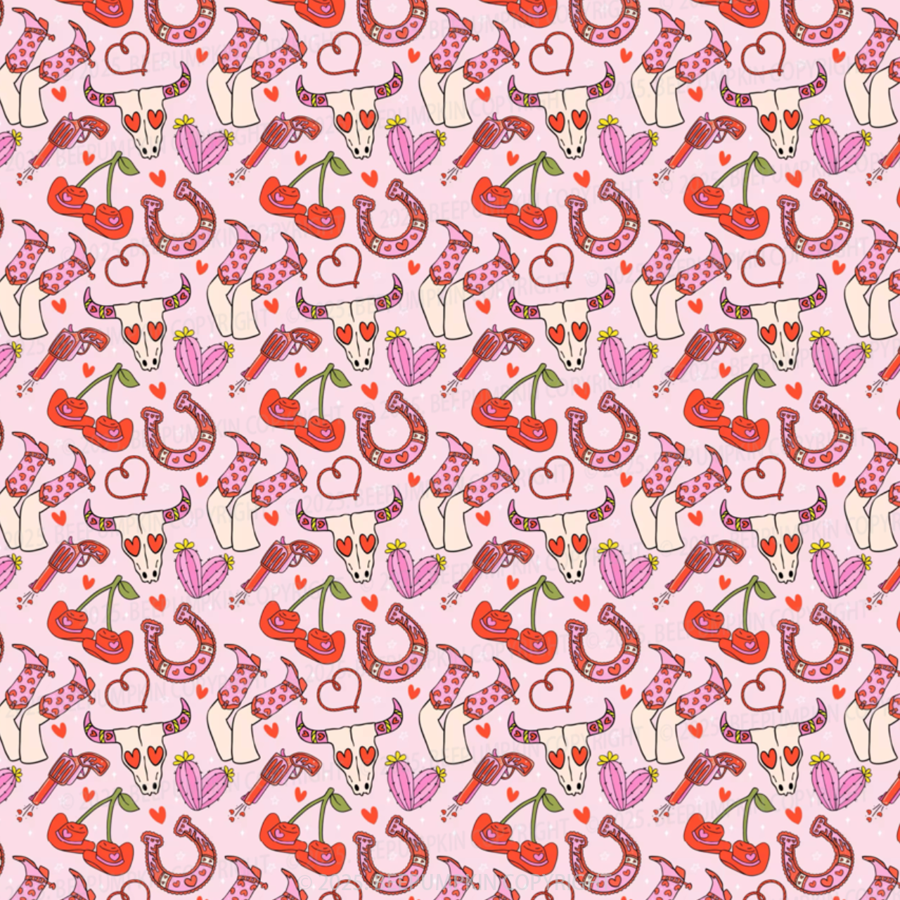 Cowgirl Charm Mom&Me Matching All Over Print Dress