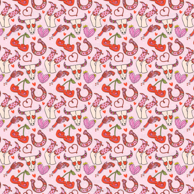 Cowgirl Charm Mom&Me Matching All Over Print Dress