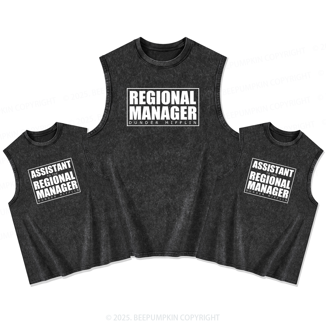 Dunder Mifflin Dad&Me Matching Washed Tank Top