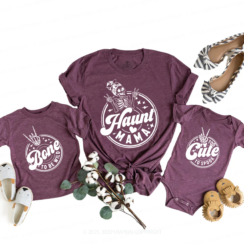 Personalized Skeleton Squad Halloween Family Matching Shirts