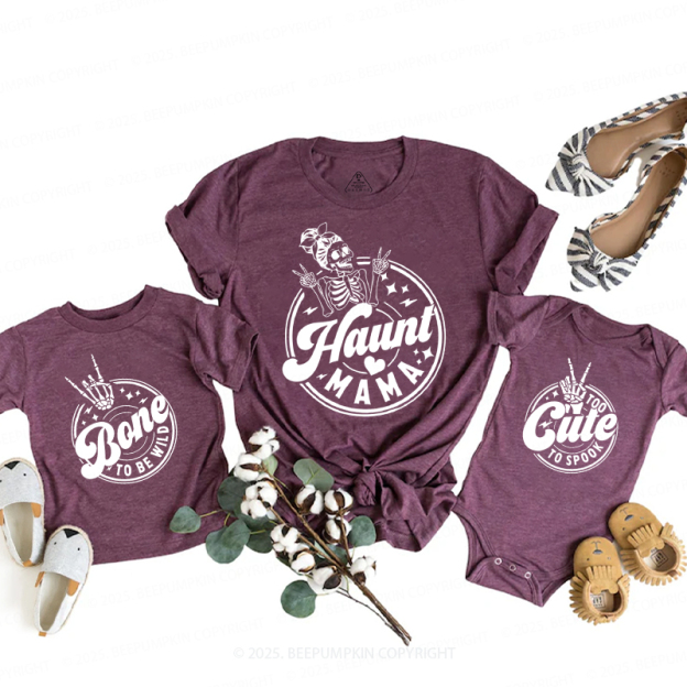 Personalized Skeleton Squad Halloween Family Matching Shirts