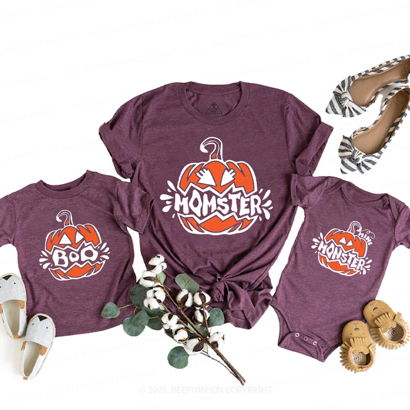 Personalized Pumpkin Boo Halloween Family Matching Shirts