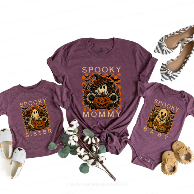 Personalized Pumpkin Patch Ghosts Halloween Family Matching Shirts