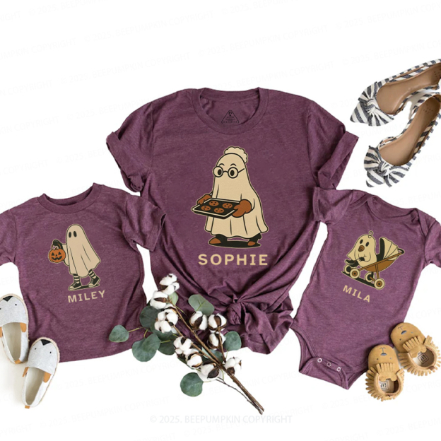 Personalized Ghost Halloween Family Matching Shirts